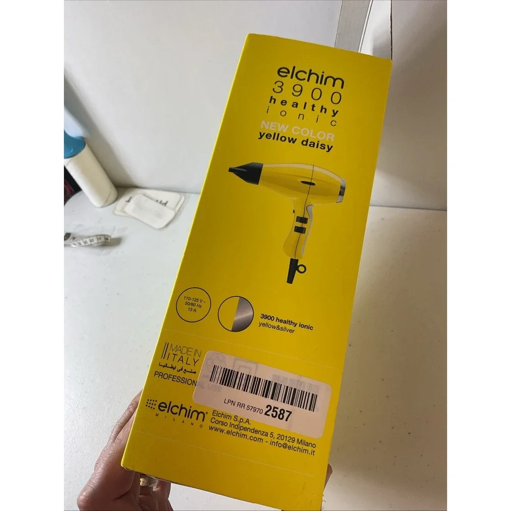 3900 Healthy Ionic Hair Dryer‎ - Yellow Daisy by Elchim for Unisex - 1 Pc